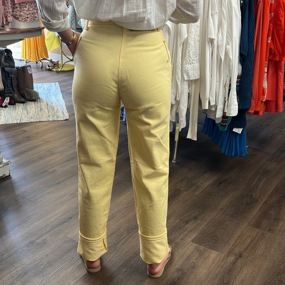 Vintage Rockies in Butter Yellow Size 28/7 Rigid 100% Cotton Denim - Picture 3 of 13